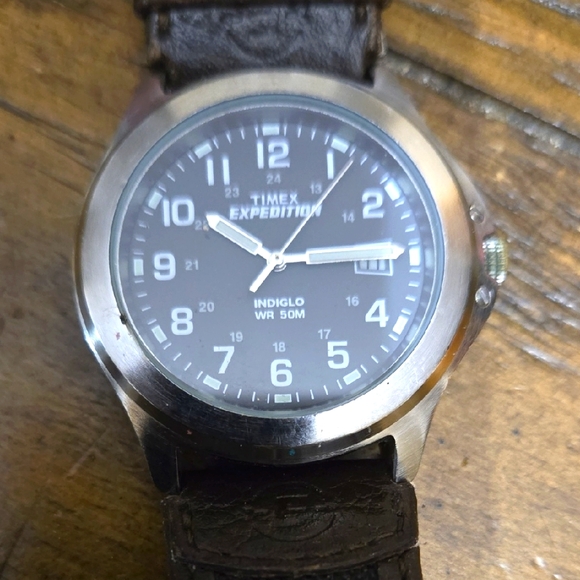 Timex Expedition Black and Silver Watch